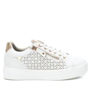 142229 Spanish Leather sneakers with cushioned sole in white