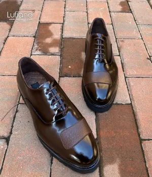 145  Lufiano Lace Up: Brown