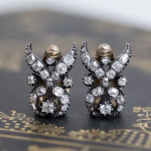 2.05ctw Victorian Diamond Clip Earrings