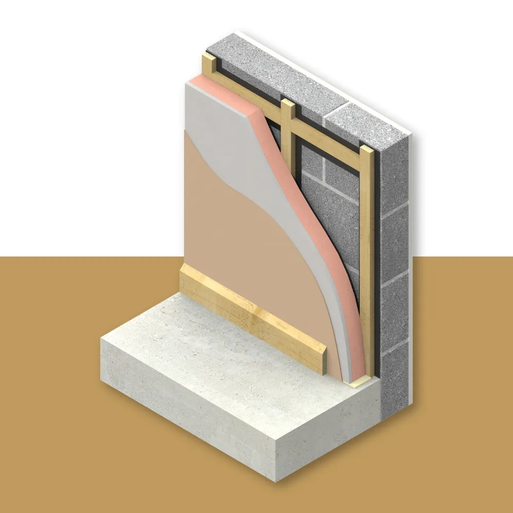 62.5mm Kingspan Kooltherm K118 Insulated Plasterboard (2400x1200mm) - per board