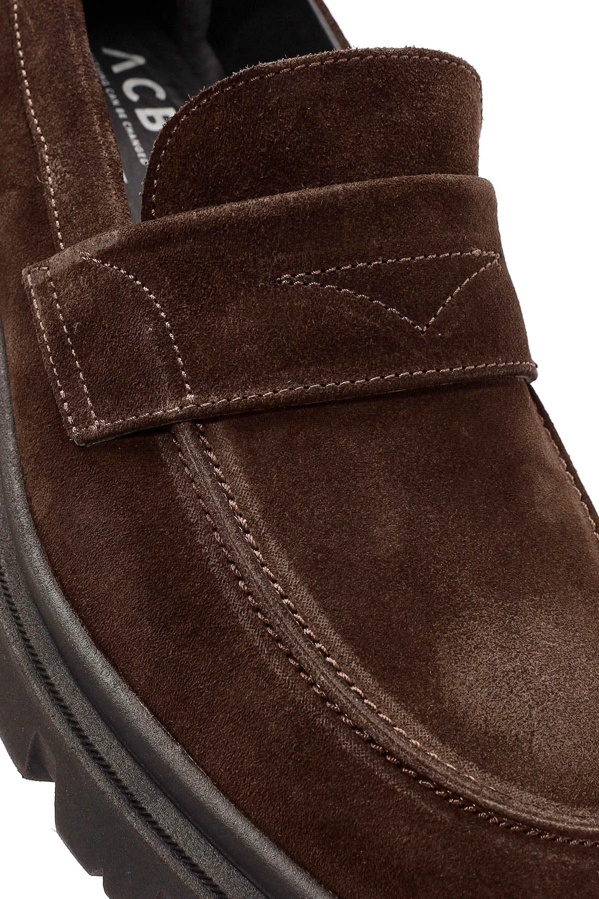 ACBC x Derimod Erkek Kahverengi Süet Deri Maskülen Loafer