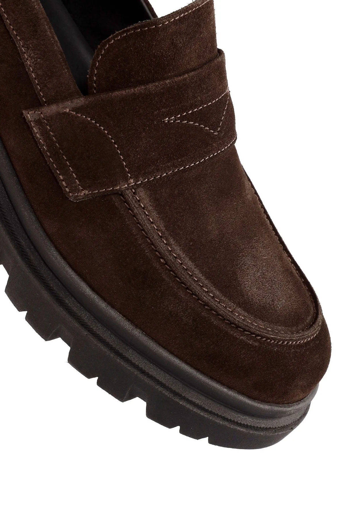ACBC x Derimod Erkek Kahverengi Süet Deri Maskülen Loafer