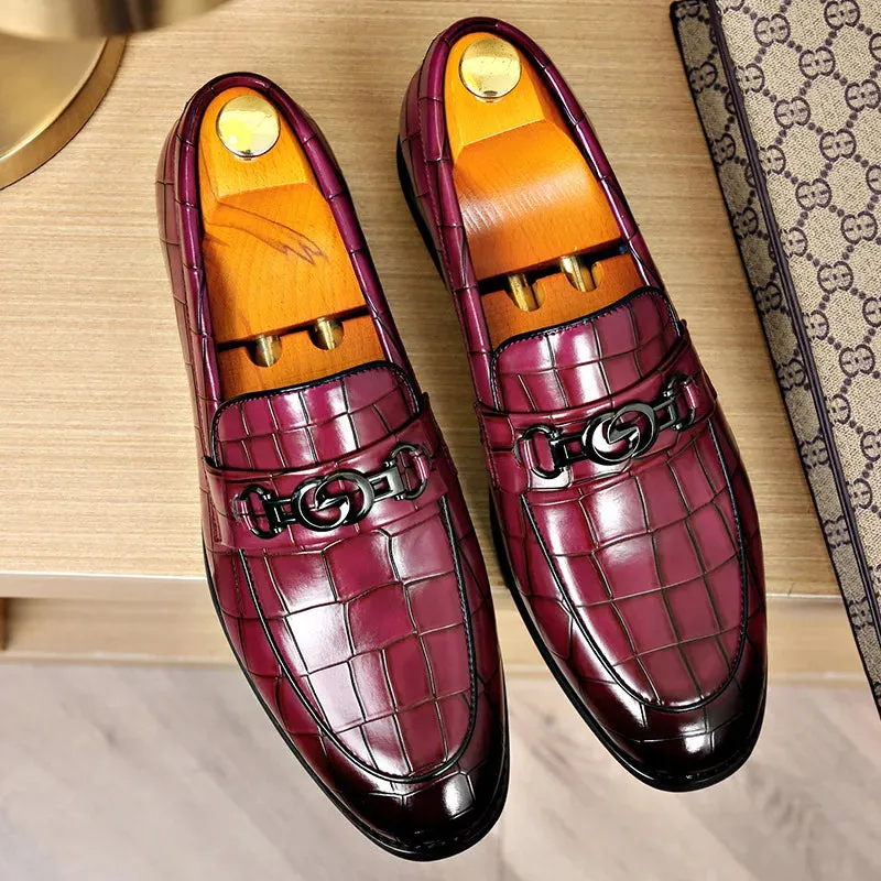 Adam Men's Croc Embossed Loafer