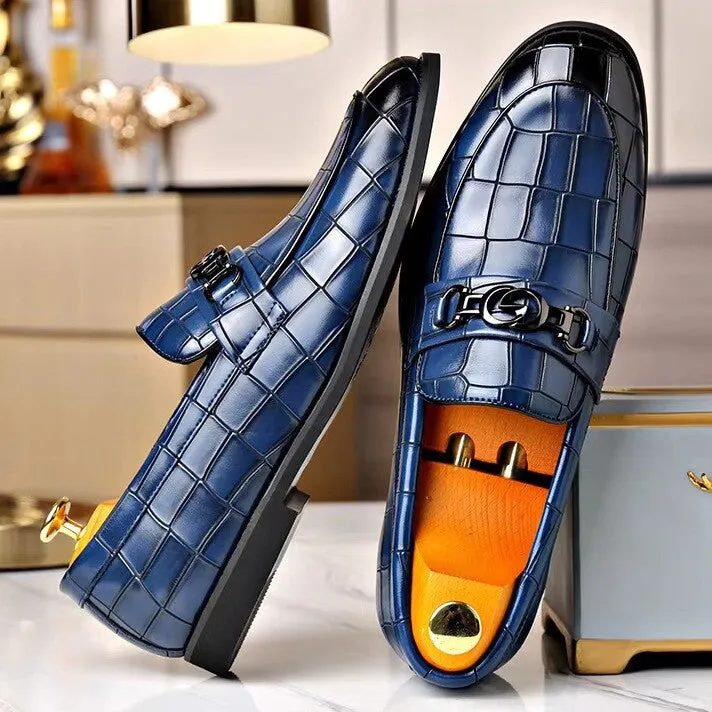 Adam Men's Croc Embossed Loafer