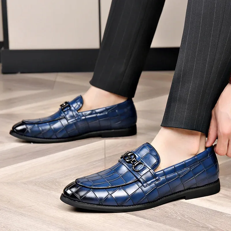 Adam Men's Croc Embossed Loafer