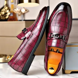 Adam Men's Croc Embossed Loafer