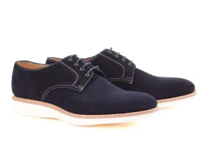 Adder Navy Suede - Plain Derby