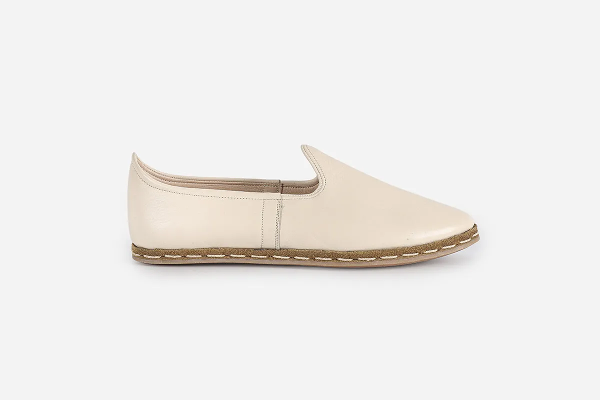 Alabaster Handmade Leather Loafers (Men's)