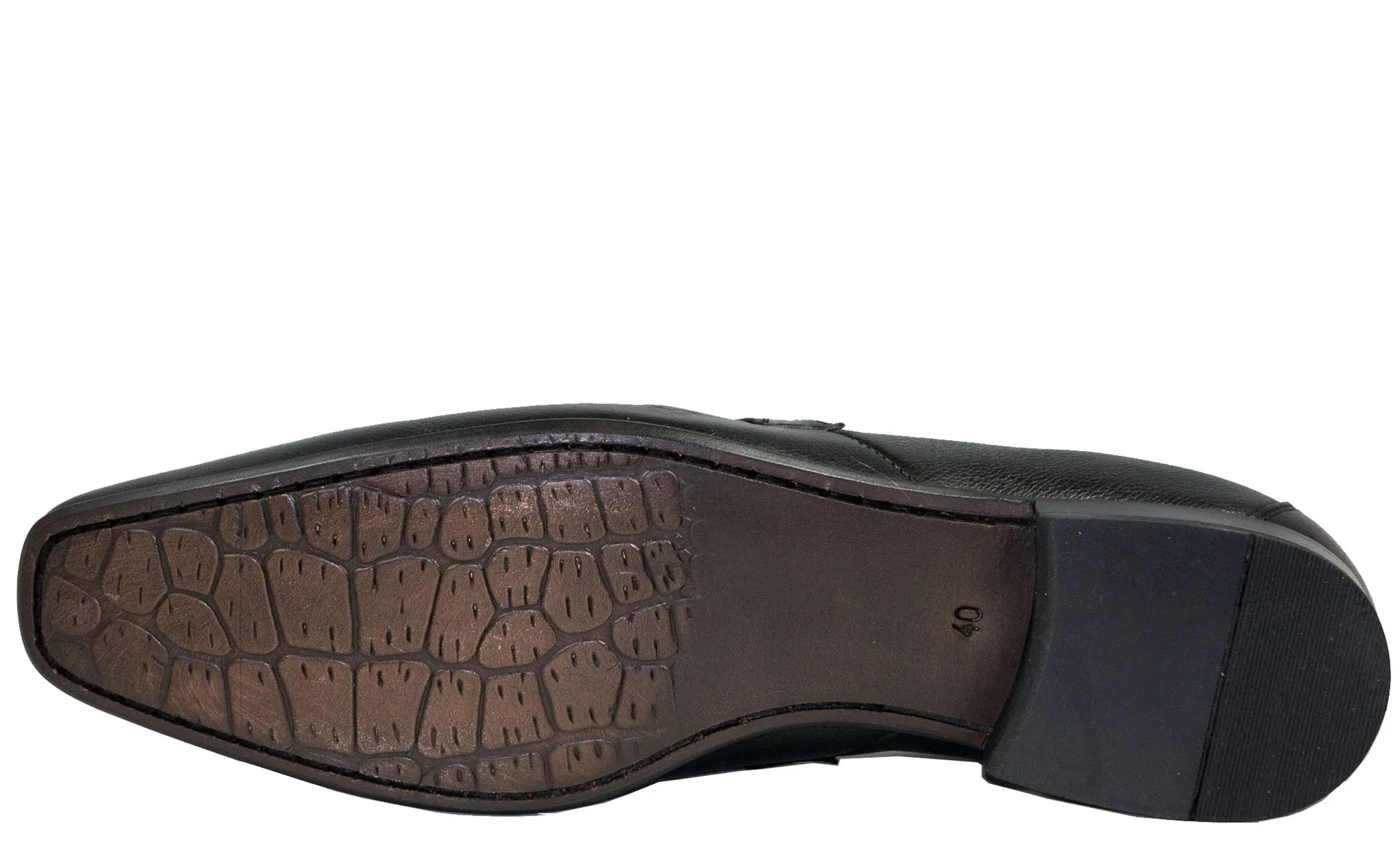 Alfredo Men's Black Leather Sole 003