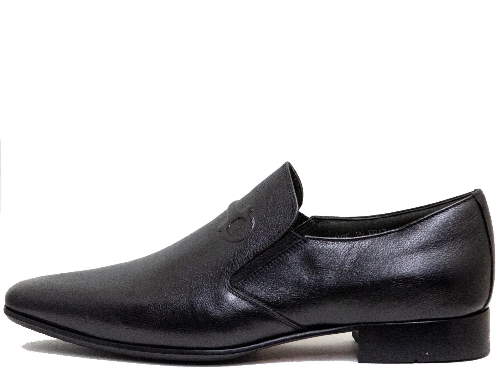 Alfredo Men's Black Leather Sole 25013