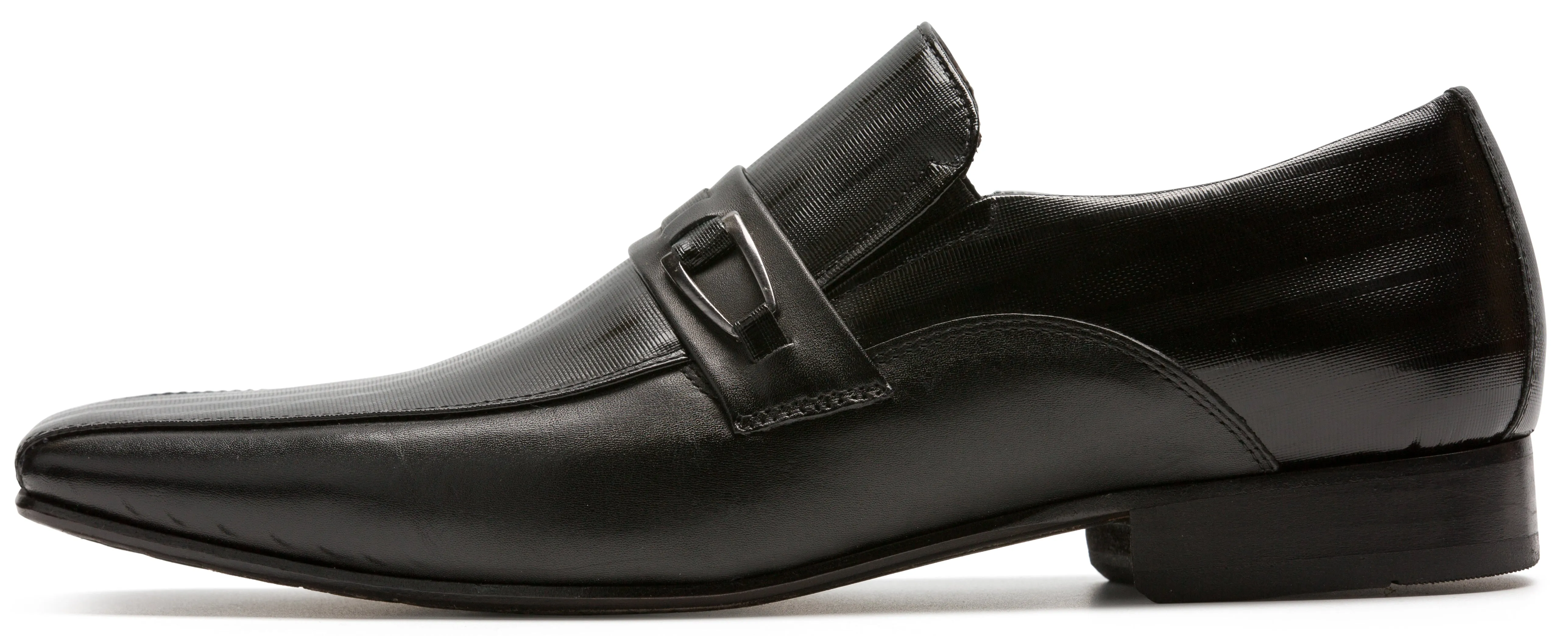 Alfredo Men's Black Leather Sole 309