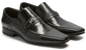 Alfredo Men's Black Leather Sole 309