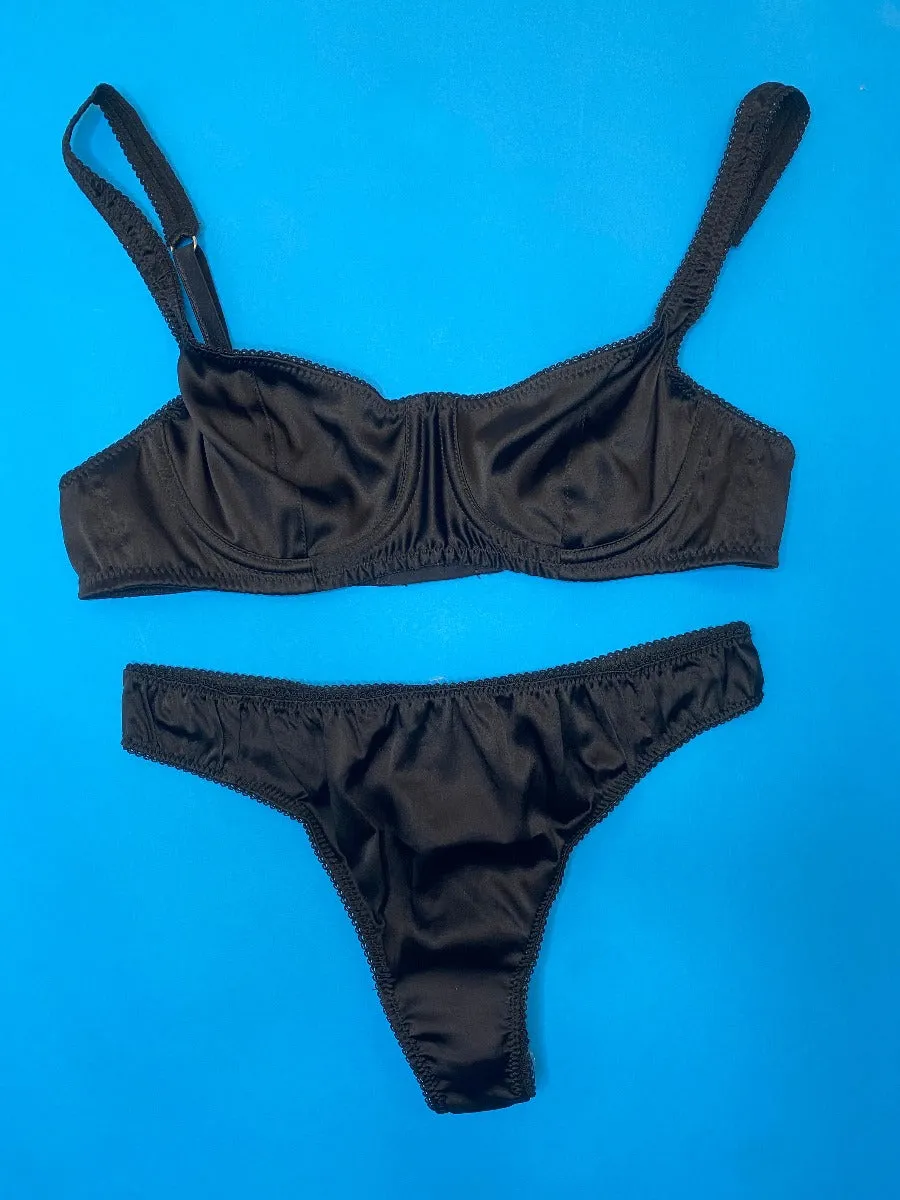 Araks: Gita Silk Underwire Bra - Black