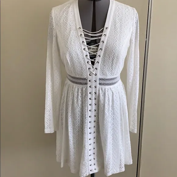 Bardot Lace Front Dress