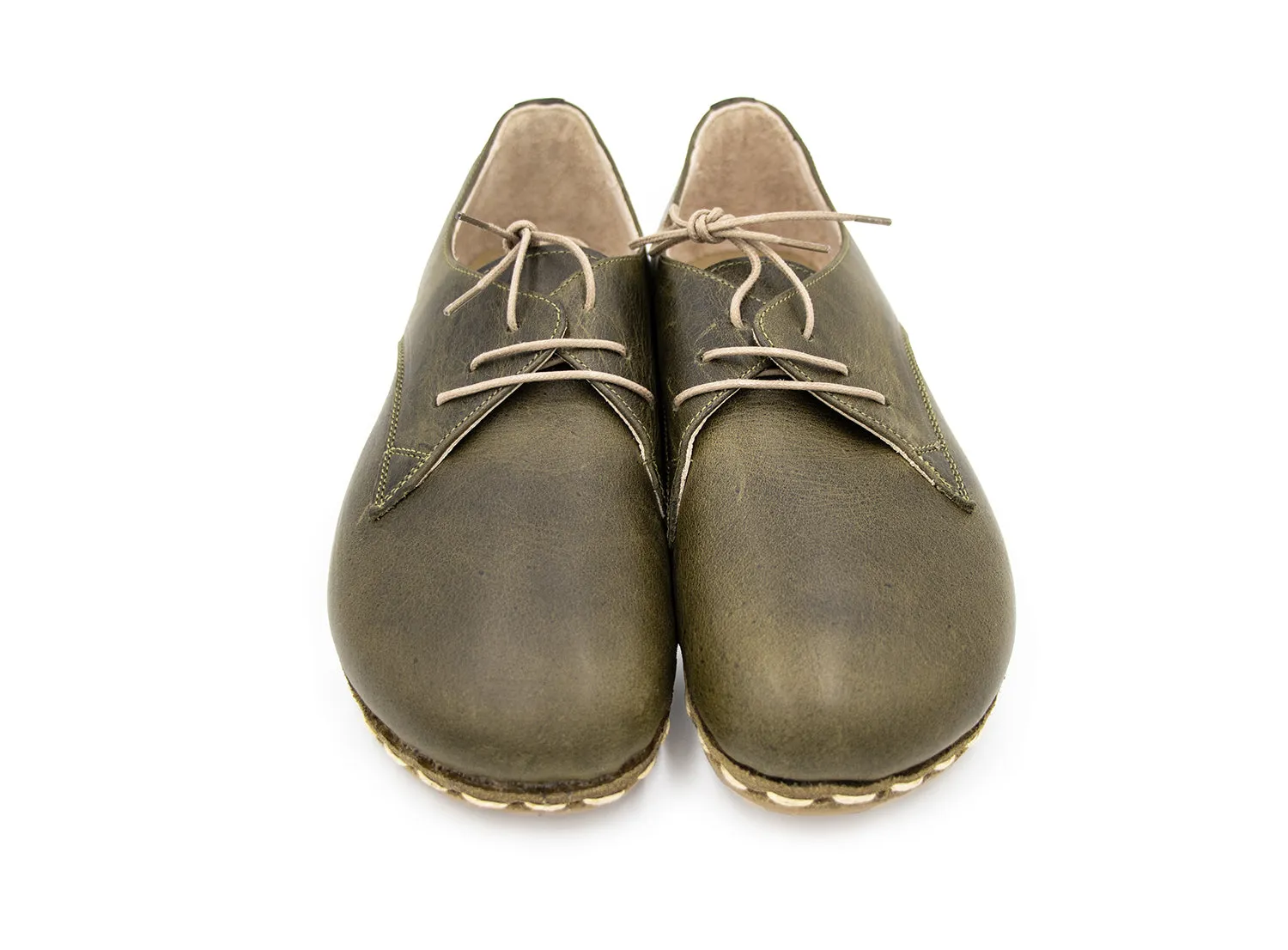 Barefoot Derby Shoes Green Men