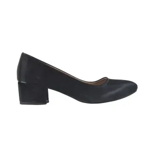 Black Mid Heel Basic shoe