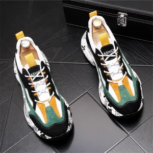Black Rivet Color Matching Graffiti Shoes