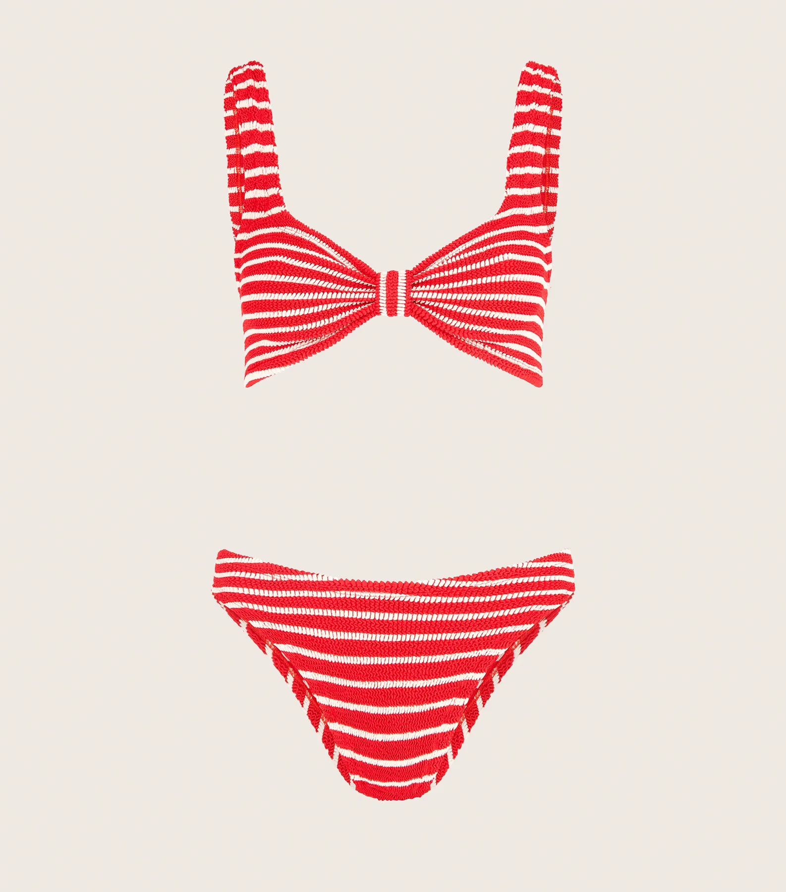 Bonnie Bikini - Red/White Stripe