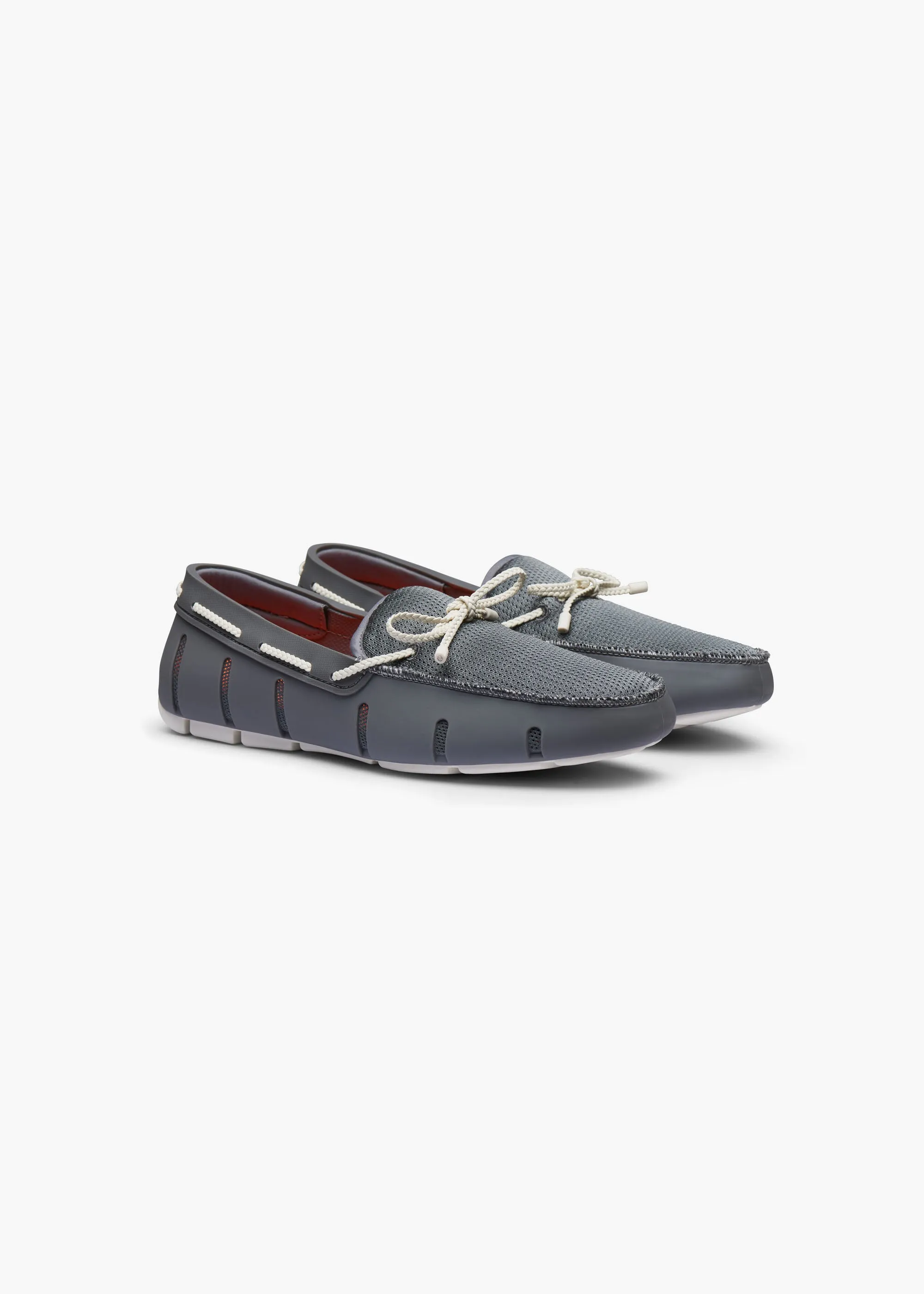 Braided Lace Loafer in Basalt Grey