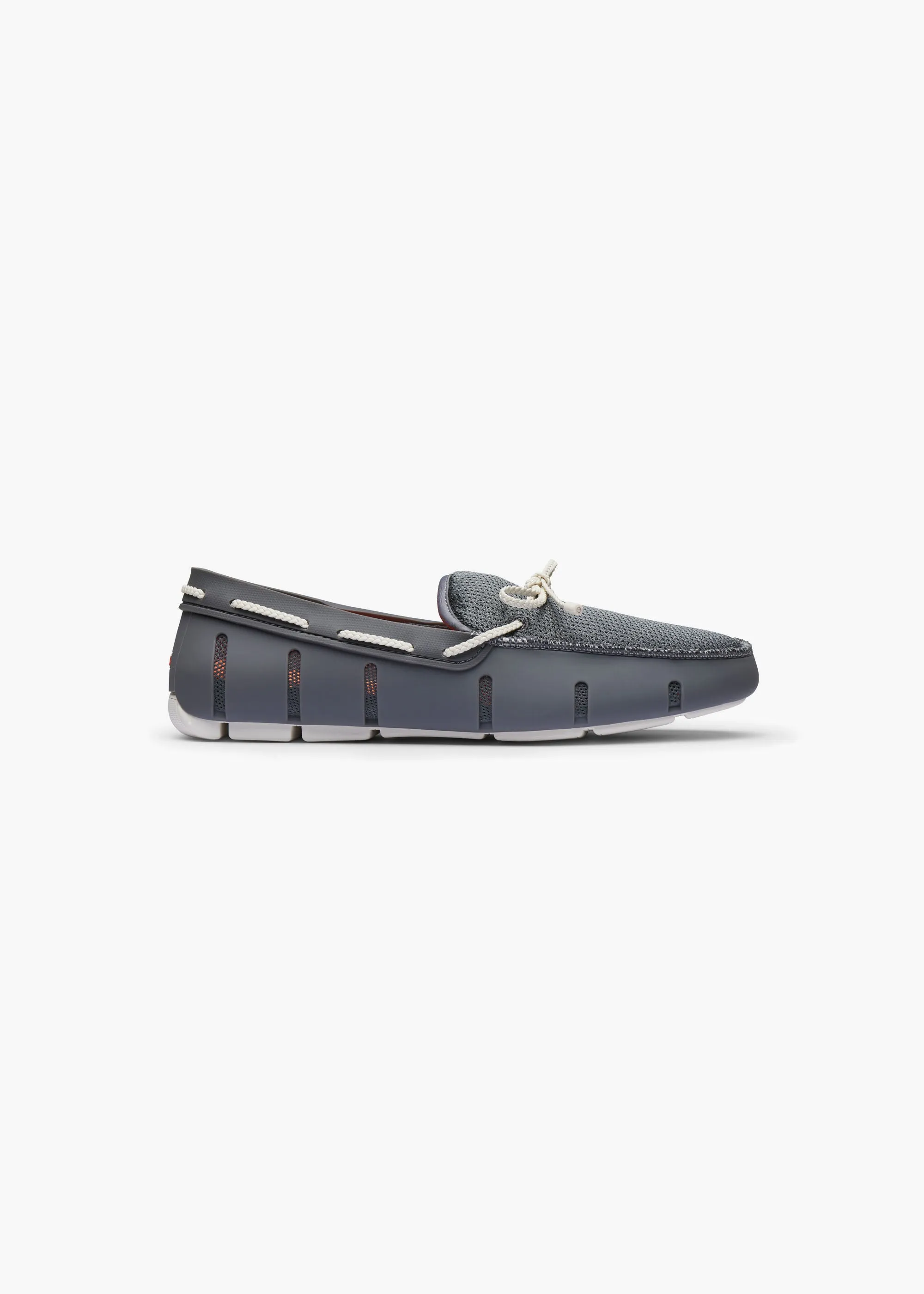 Braided Lace Loafer in Basalt Grey