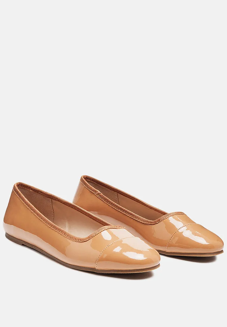 Camella Round Toe Ballerina Flat Shoes By Ruw