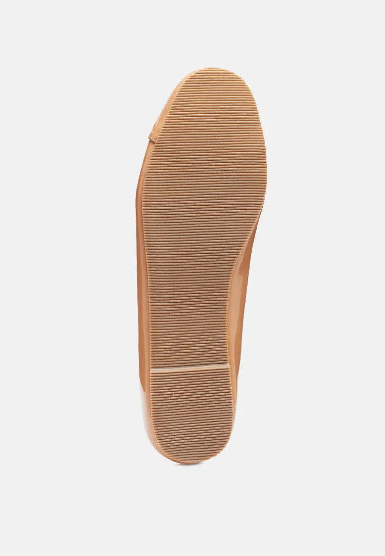 Camella Round Toe Ballerina Flat Shoes By Ruw