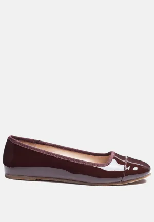 Camella Round Toe Ballerina Flat Shoes By Ruw