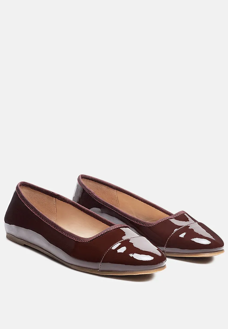 Camella Round Toe Ballerina Flat Shoes By Ruw