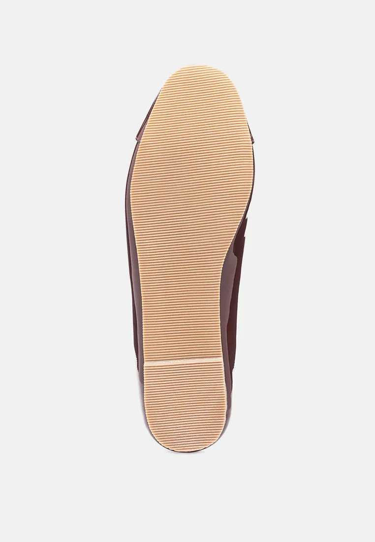 Camella Round Toe Ballerina Flat Shoes By Ruw