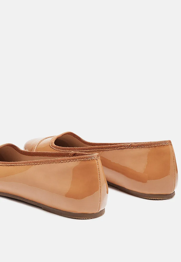 Camella Round Toe Ballerina Flat Shoes By Ruw