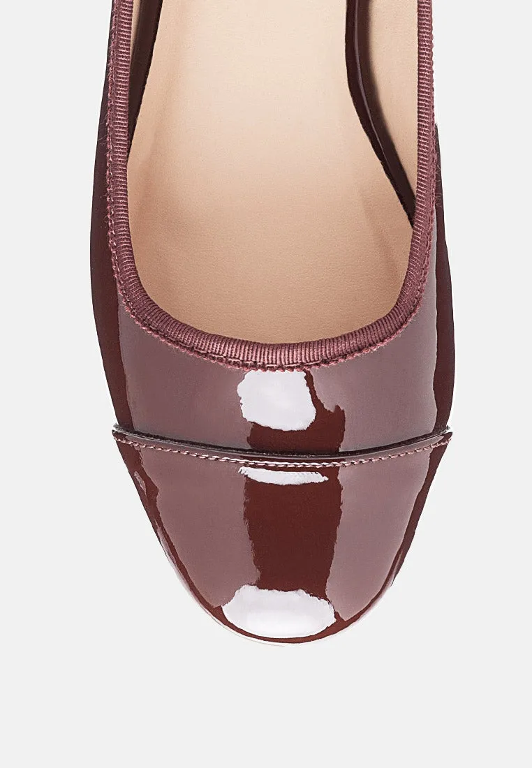 Camella Round Toe Ballerina Flat Shoes By Ruw