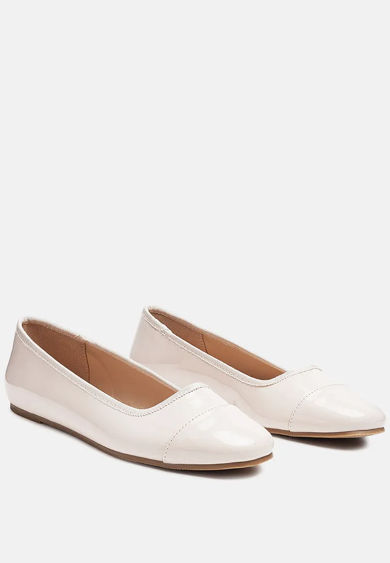 Camella Round Toe Ballerina Flat Shoes By Ruw
