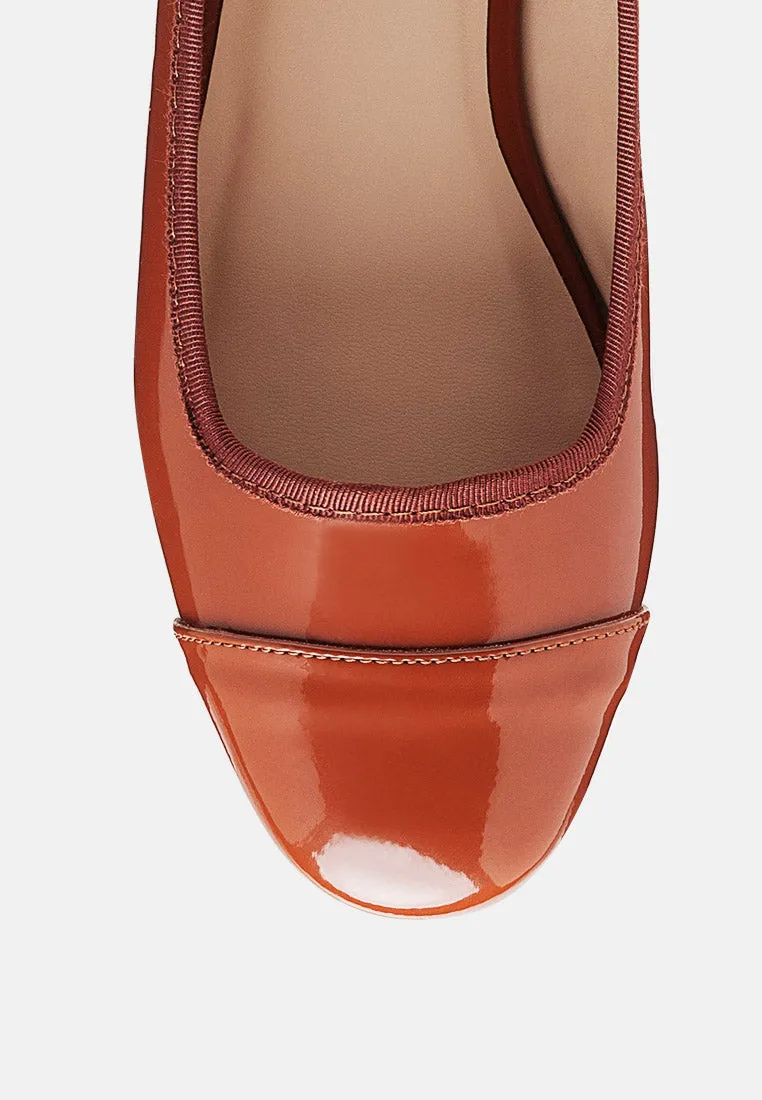 Camella Round Toe Ballerina Flat Shoes By Ruw