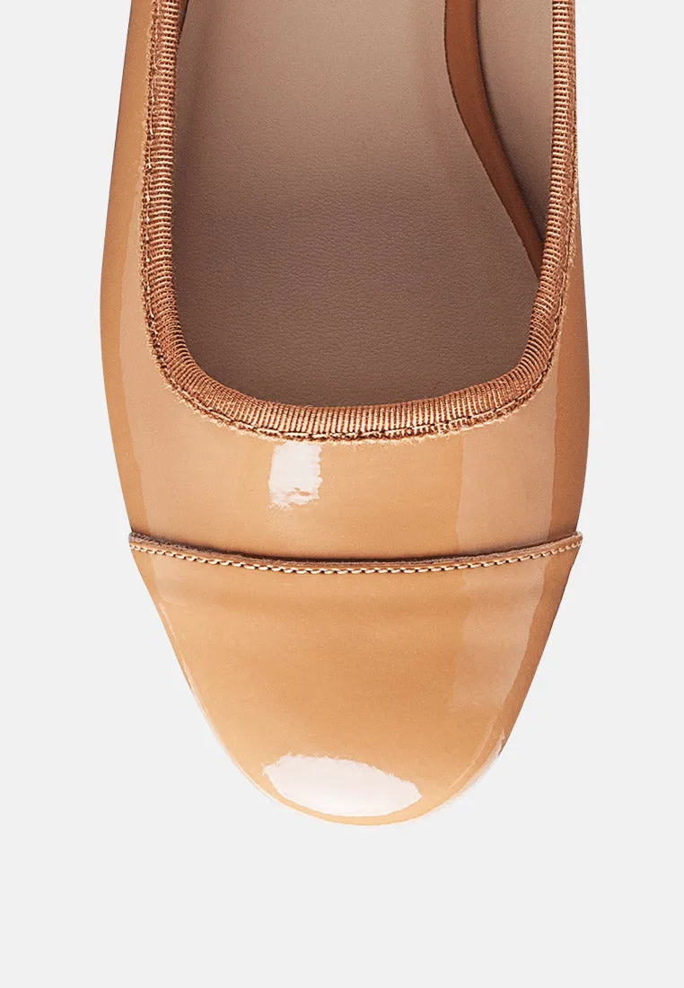 Camella Round Toe Ballerina Flat Shoes By Ruw