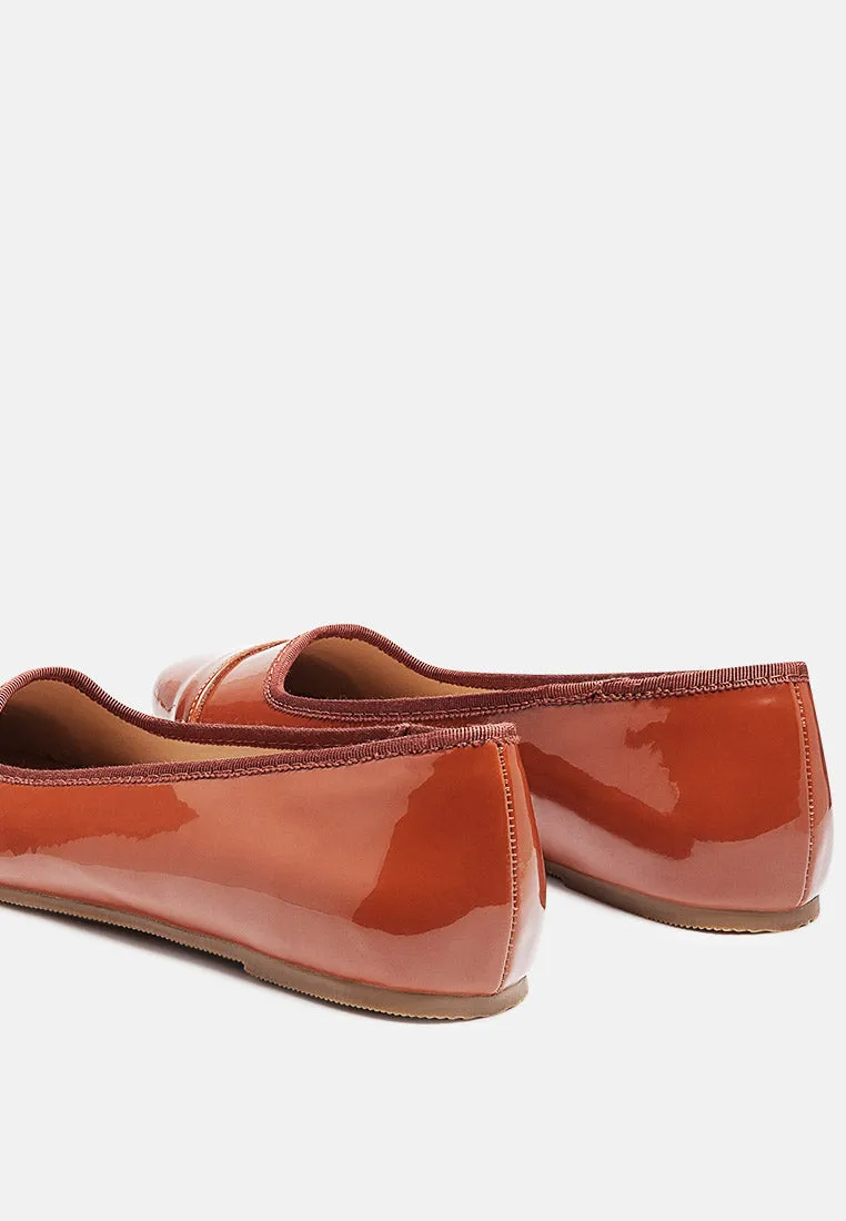 Camella Round Toe Ballerina Flat Shoes By Ruw