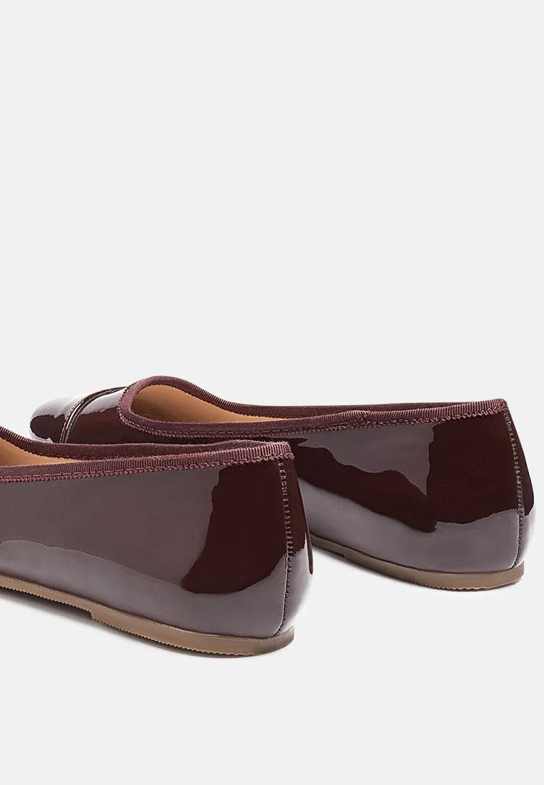 Camella Round Toe Ballerina Flat Shoes By Ruw