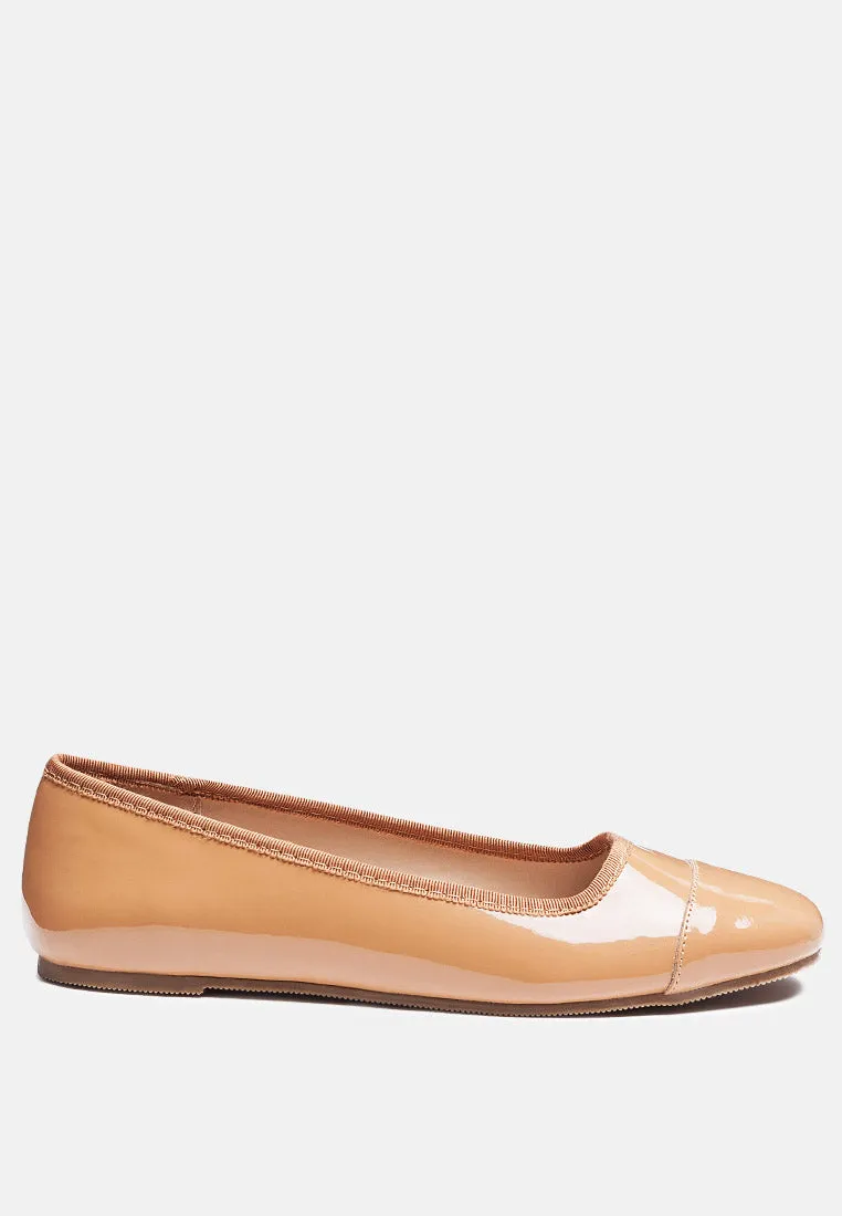 Camella Round Toe Ballerina Flat Shoes By Ruw