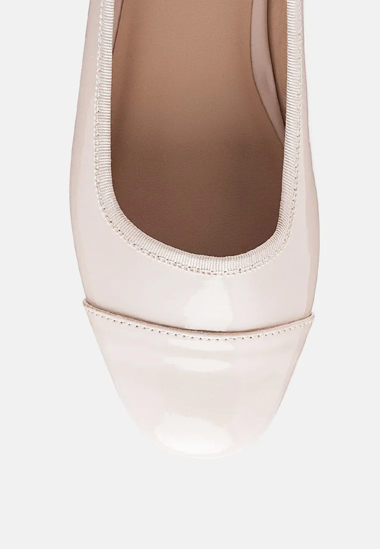 Camella Round Toe Ballerina Flat Shoes By Ruw