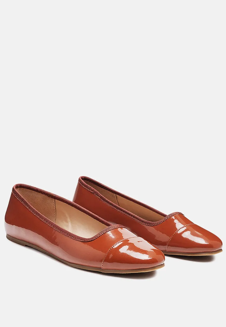 Camella Round Toe Ballerina Flat Shoes By Ruw