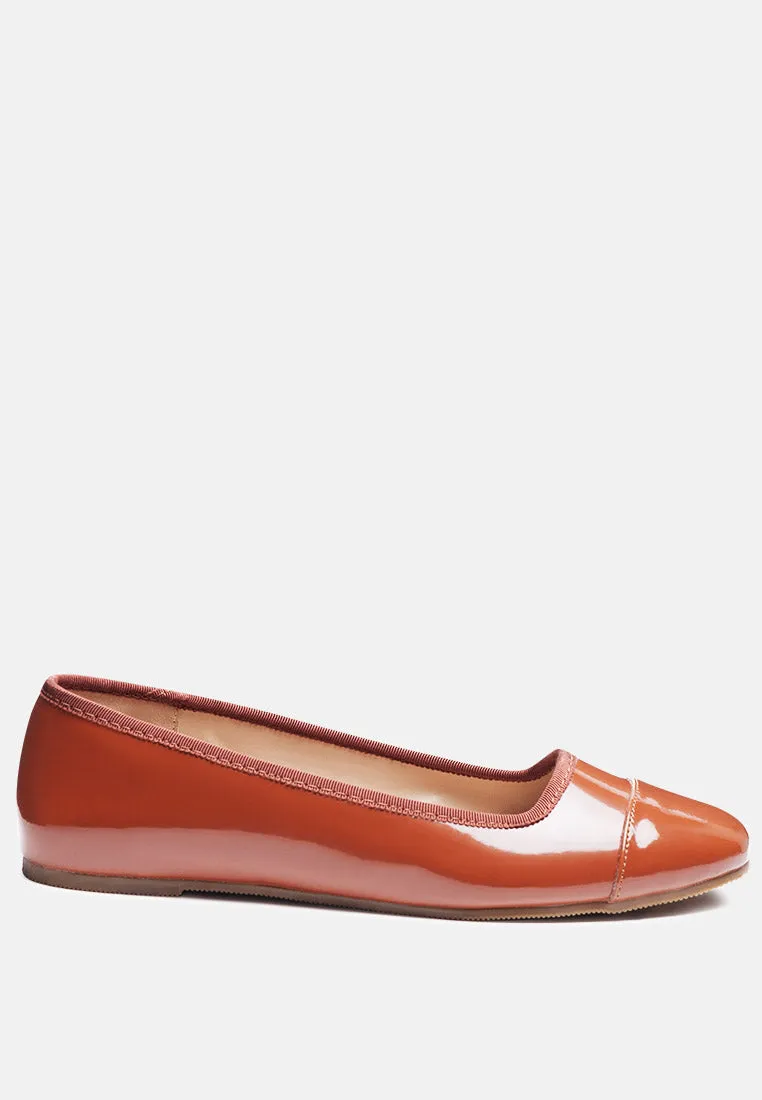 Camella Round Toe Ballerina Flat Shoes By Ruw
