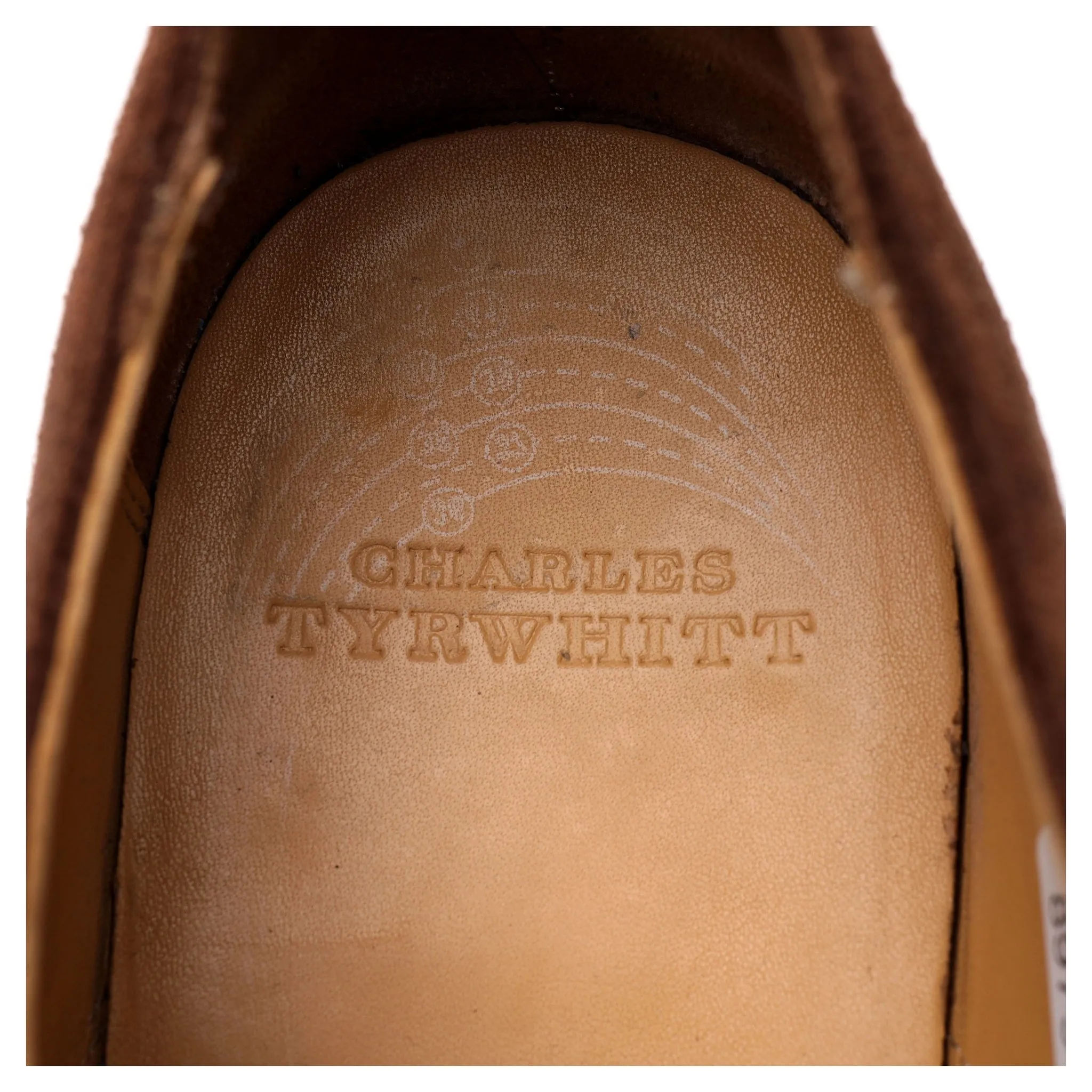 Charles Tyrwhitt Brown Suede Oxford UK 10.5