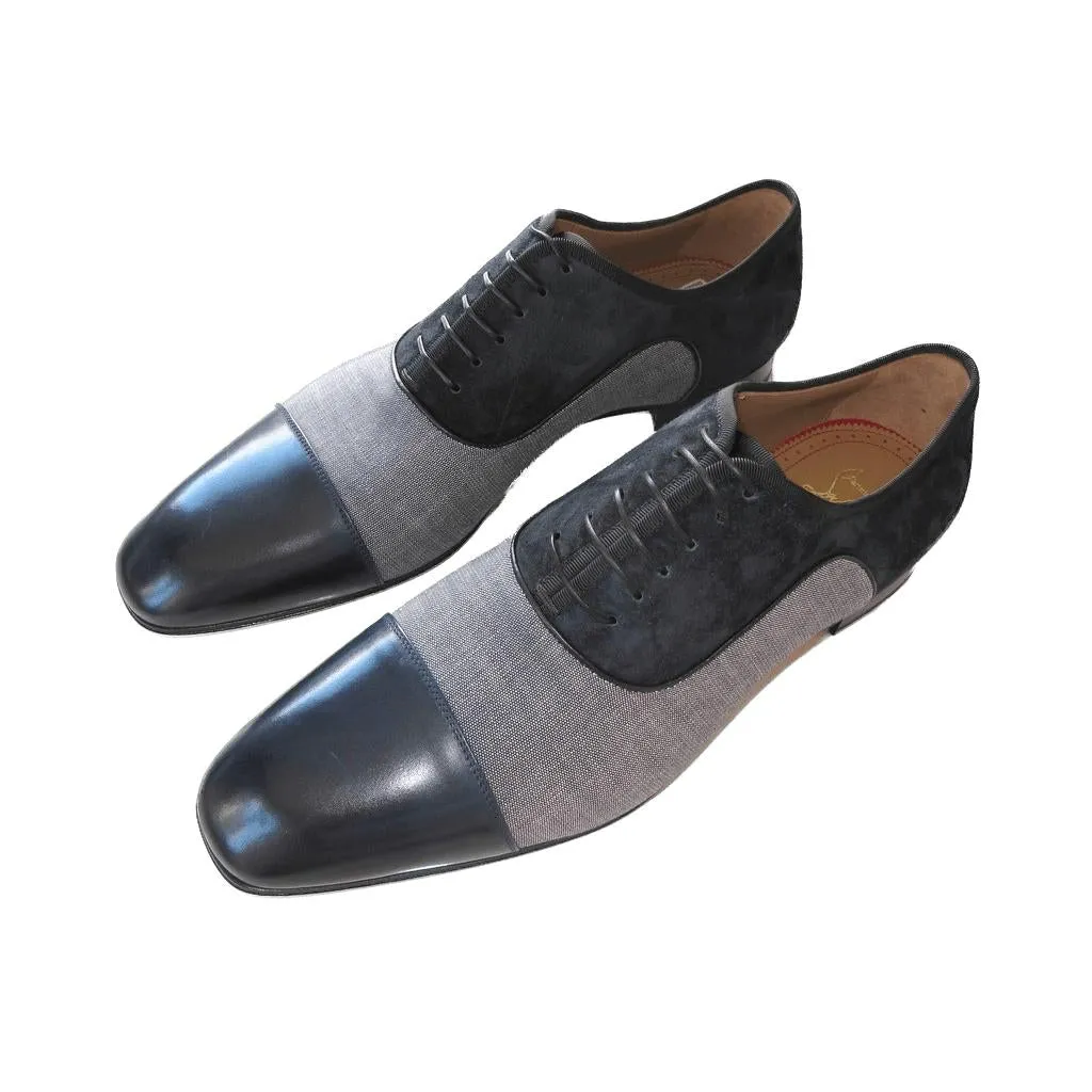 CHRISTIAN LOUBOUTIN Greggo Orlato Flats Calf/Jean Men Shoes NIB!