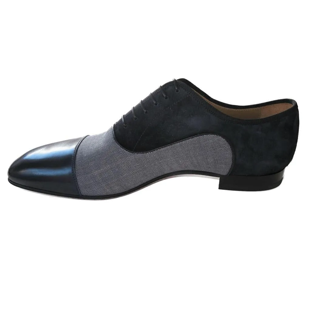 CHRISTIAN LOUBOUTIN Greggo Orlato Flats Calf/Jean Men Shoes NIB!