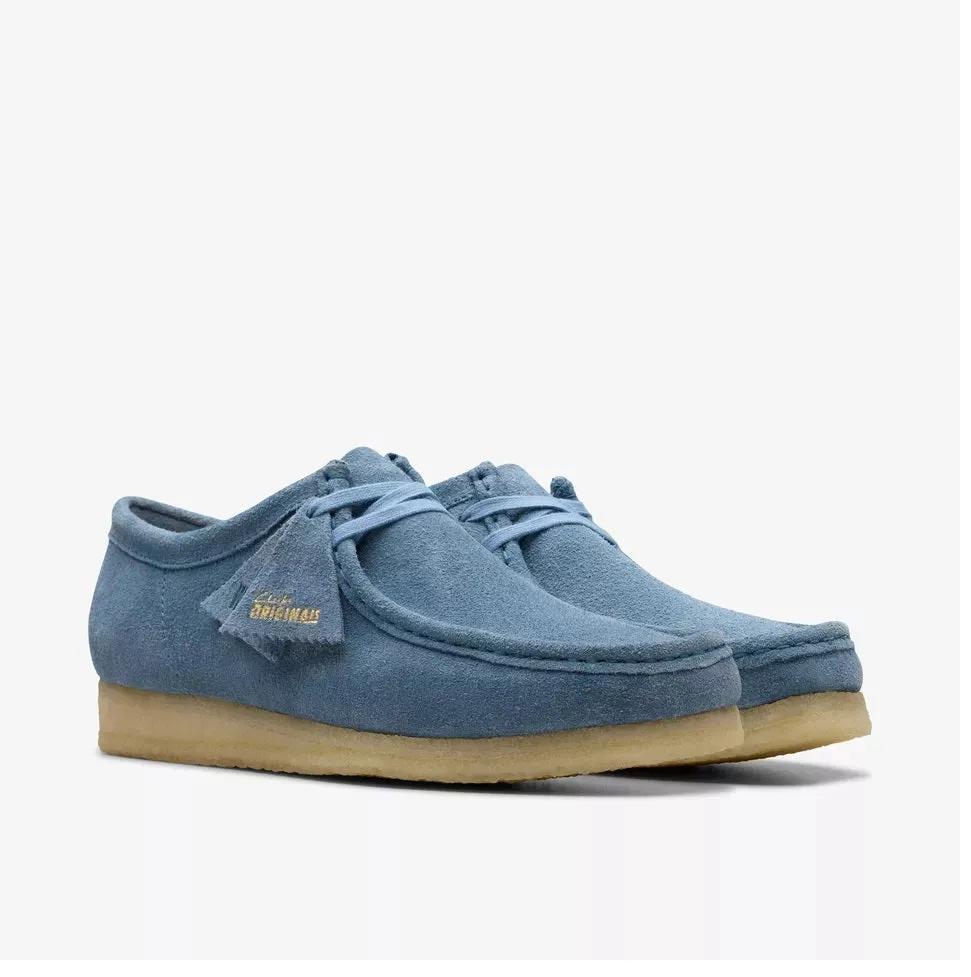 Clarks Men's Wallabee French Blue Suede 26179164