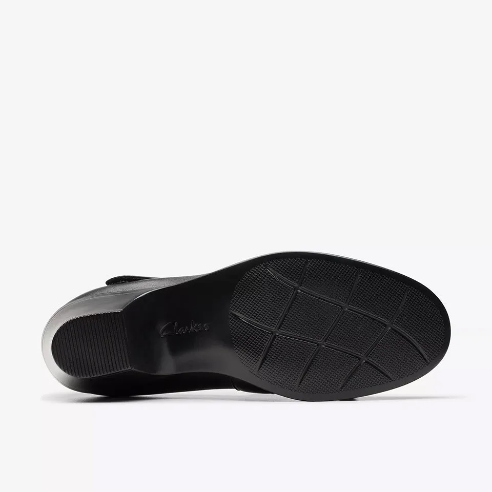 Clarks Women's Emily2 Mabel Black Leather 26174082