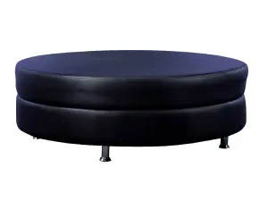 CLUB XL OTTOMAN - BLACK