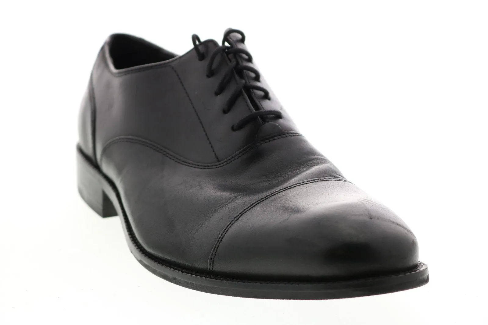 Cole Haan Williams C12202 Mens Black Wide Oxfords & Lace Ups Cap Toe Shoes