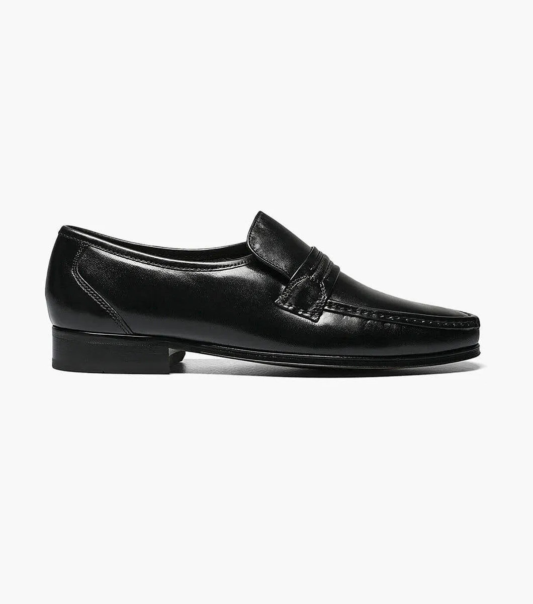Como Moc Toe Strap Loafer-Black | Florsheim