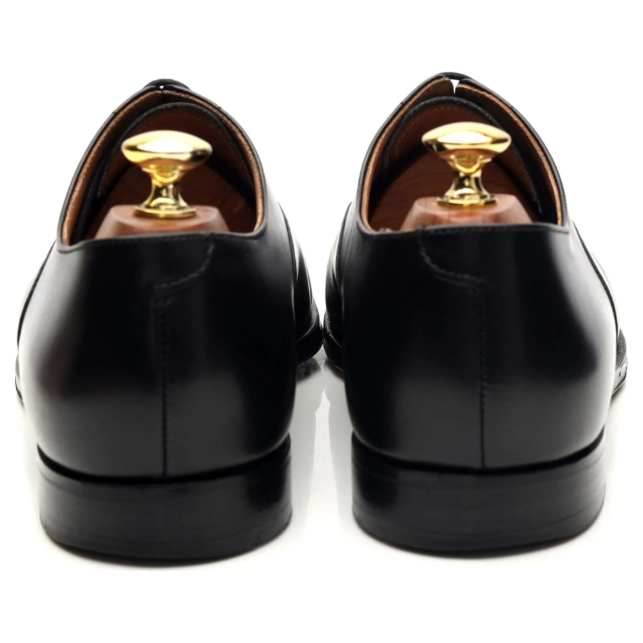 'Connaught' Black Leather Oxford UK 8 E