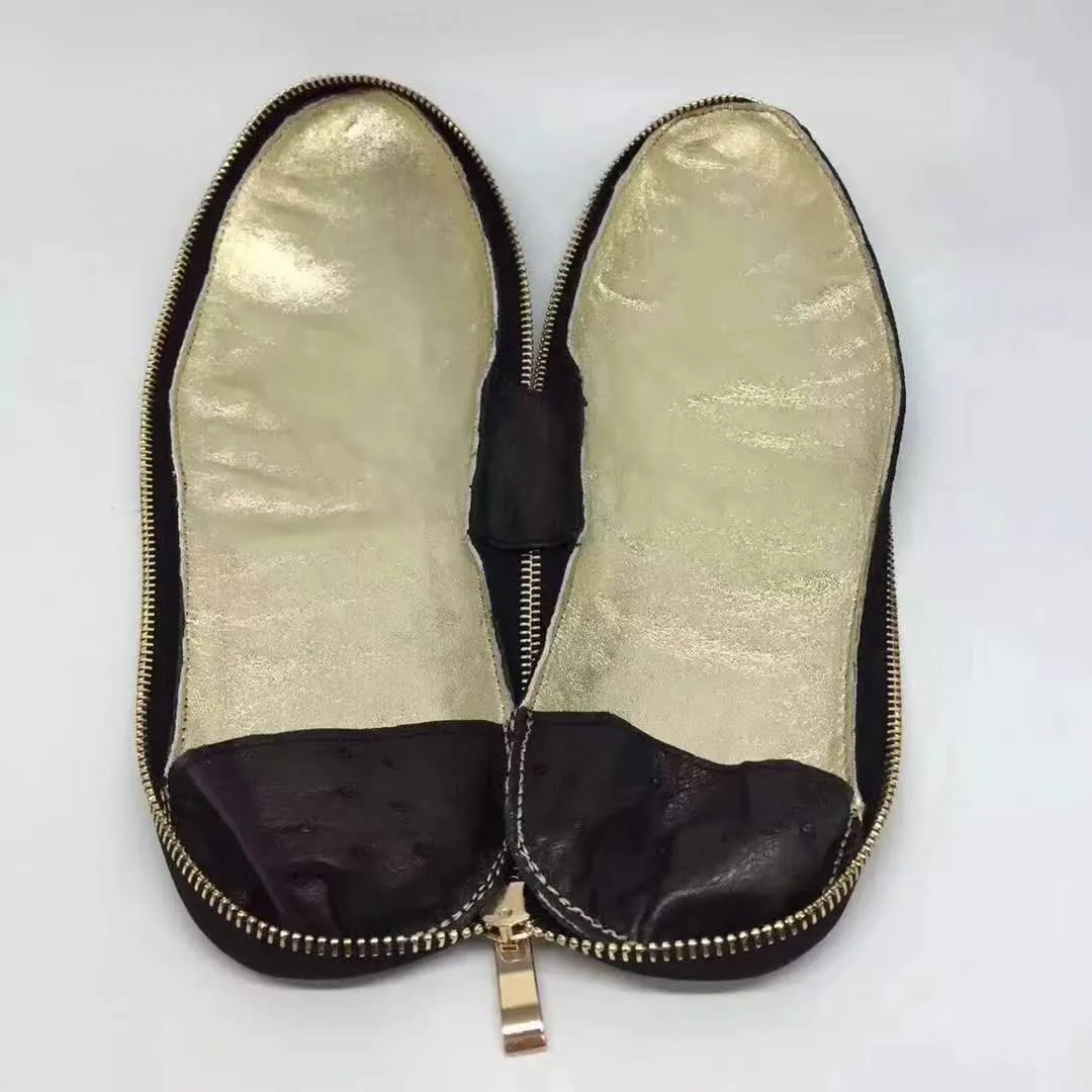 Crocodile Shoes Womens Genuine  Ostrich Leather Shoes